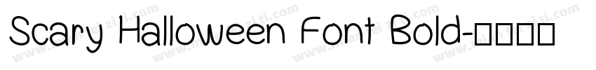 Scary Halloween Font Bold字体转换